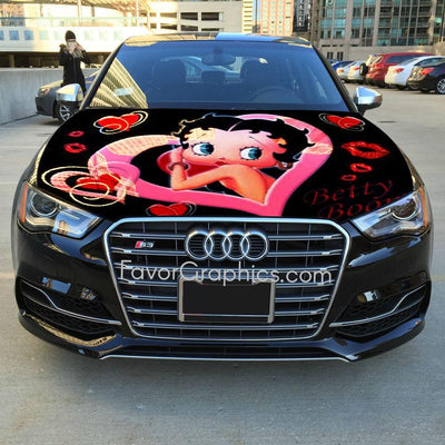 Betty Boop Itasha Car Vinyl Hood Wrap Decal Sticker (Copy)