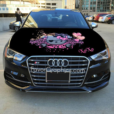 Kitty Itasha Car Vinyl Hood Wrap Decal Sticker