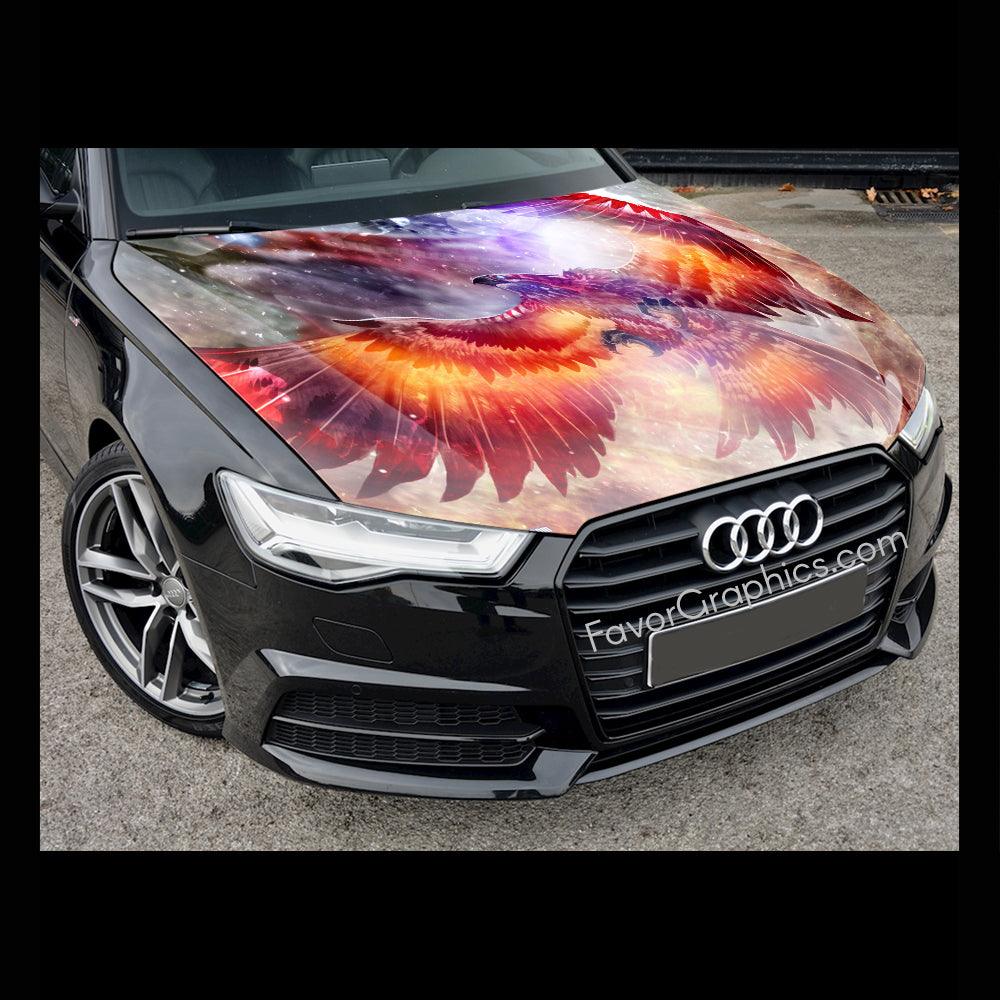 Phoenix Itasha Car Vinyl Hood Wrap Decal Sticker