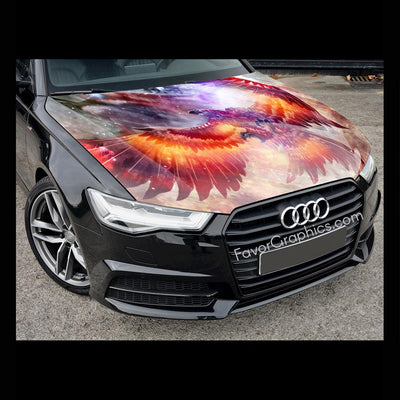 Phoenix Itasha Car Vinyl Hood Wrap Decal Sticker