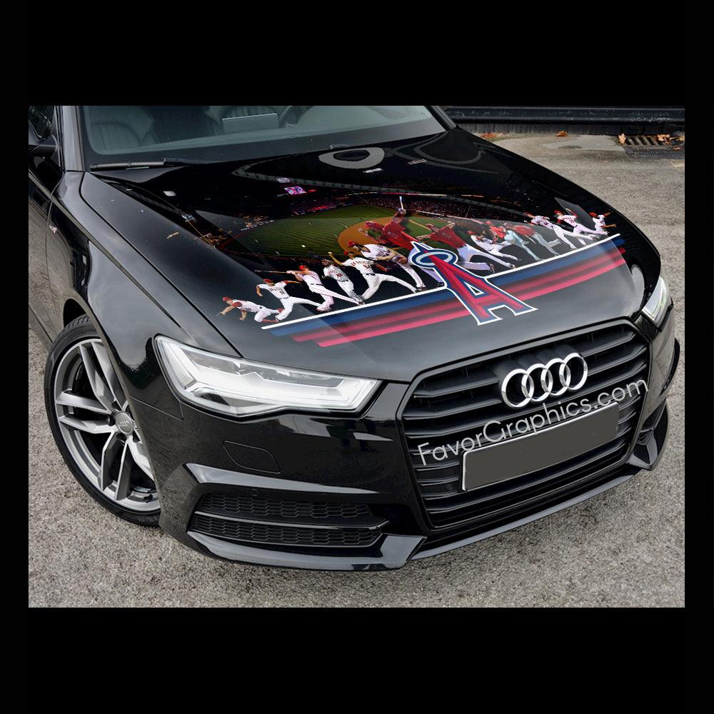 Los Angeles Angels Itasha Car Vinyl Hood Wrap Decal Sticker