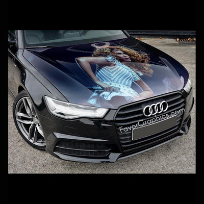 Beyoncé Itasha Car Vinyl Hood Wrap Decal Sticker