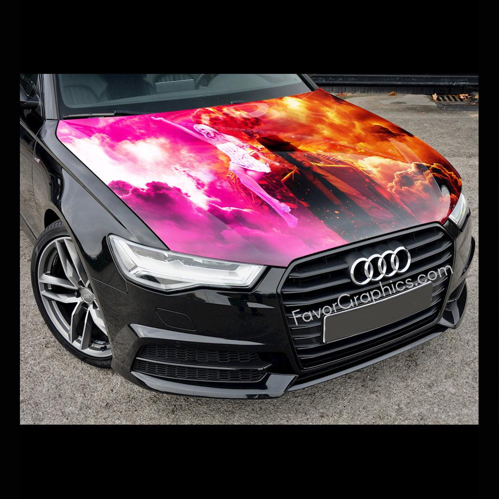 Barbenheimer Itasha Car Vinyl Hood Wrap Decal Sticker