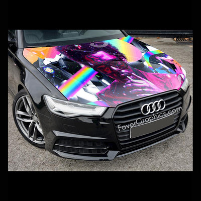 The Weeknd Itasha Car Vinyl Hood Wrap Decal Sticker