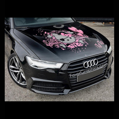 Kitty Itasha Car Vinyl Hood Wrap Decal Sticker