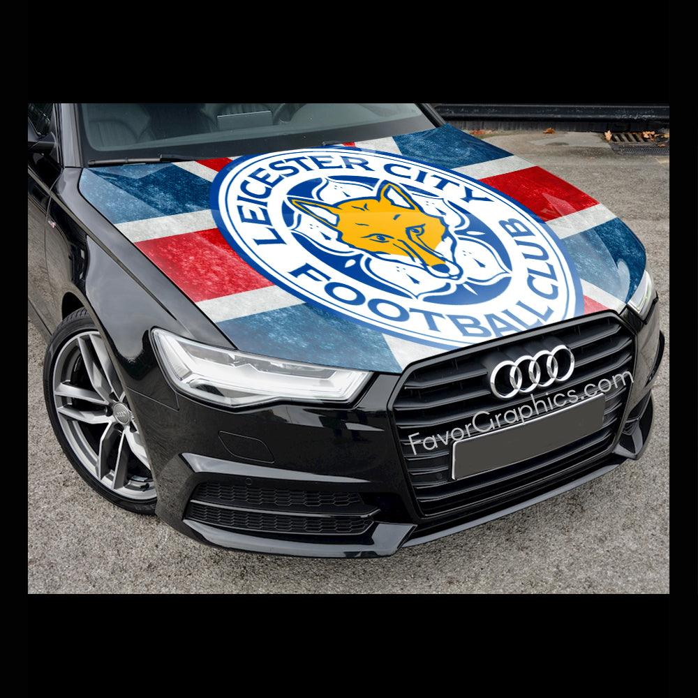 Leicester City Itasha Car Vinyl Hood Wrap Decal Sticker