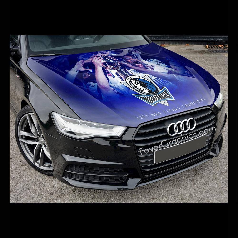 Dallas Mavericks Itasha Car Vinyl Hood Wrap Decal Sticker – Favor Graphics