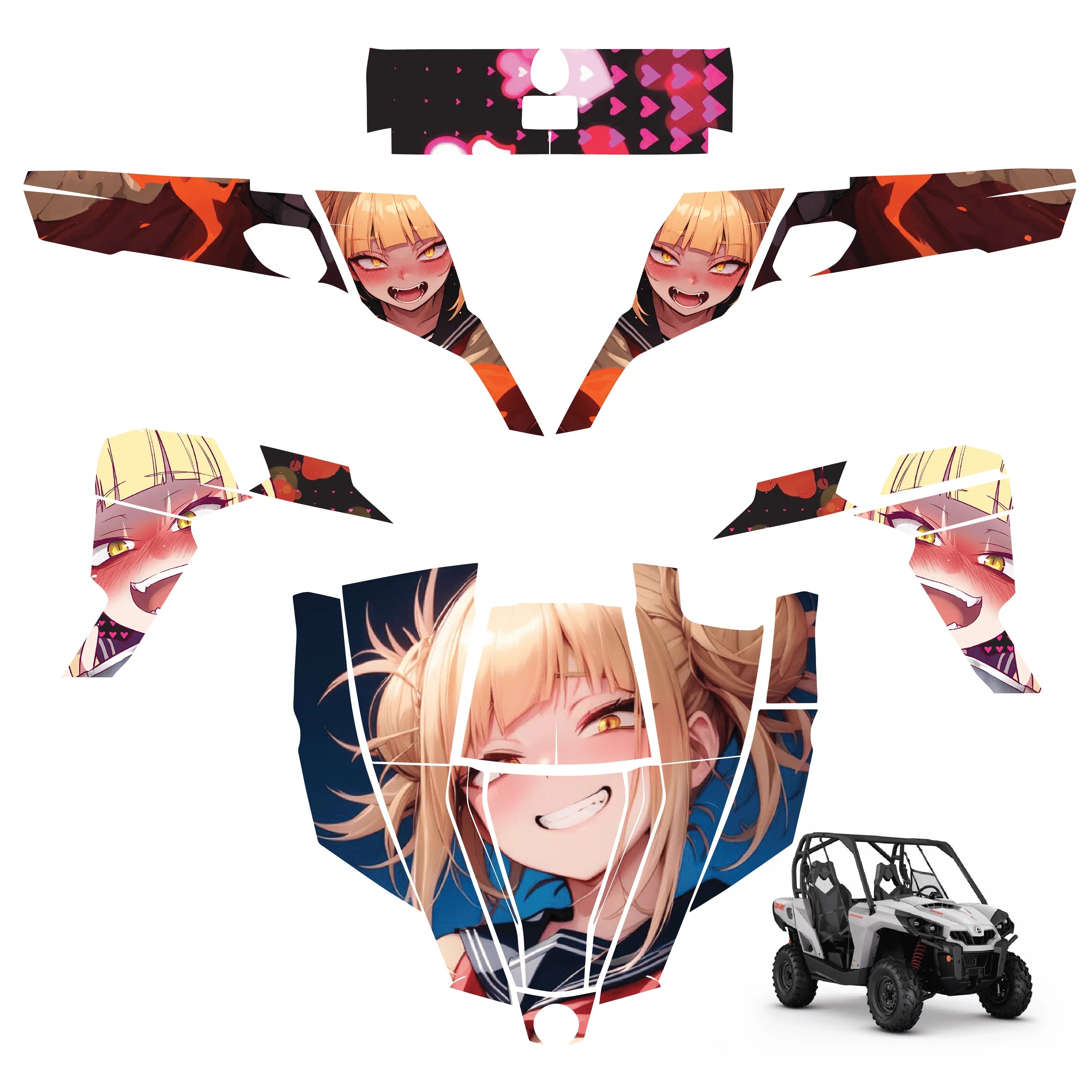 Commandery Graphics Himiko Toga Vinyl Wrap Decal Sticker for Can-am Commander 1000 – Favor ...