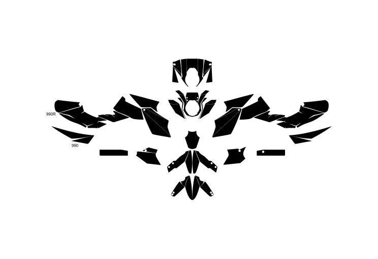 Personalized Graphics Kit Decal Wrap For KTM Super Duke 990 05-16
