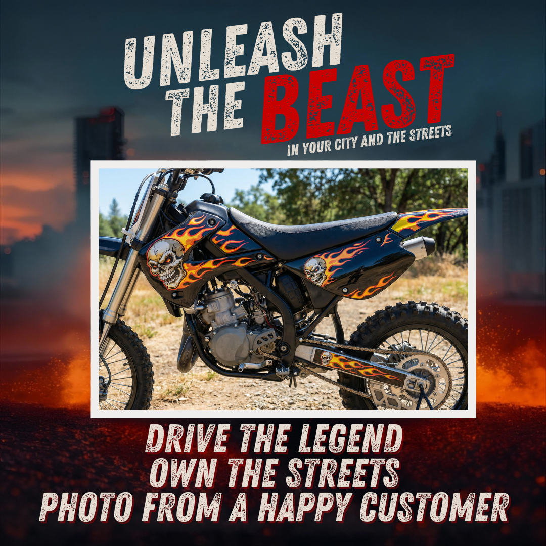 Personalized Graphics Kit Decal Wrap For Kawasaki KX60 85-04
