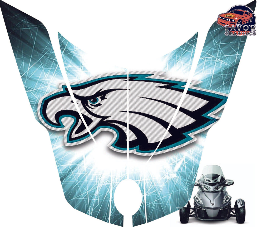 Philadelphia Eagles Hood Vinyl Wrap Decal Sticker For Can-am