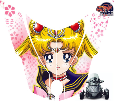 Sailor Moon Hood Vinyl Wrap Decal Sticker For Can-am Spyder RT 2010-2019