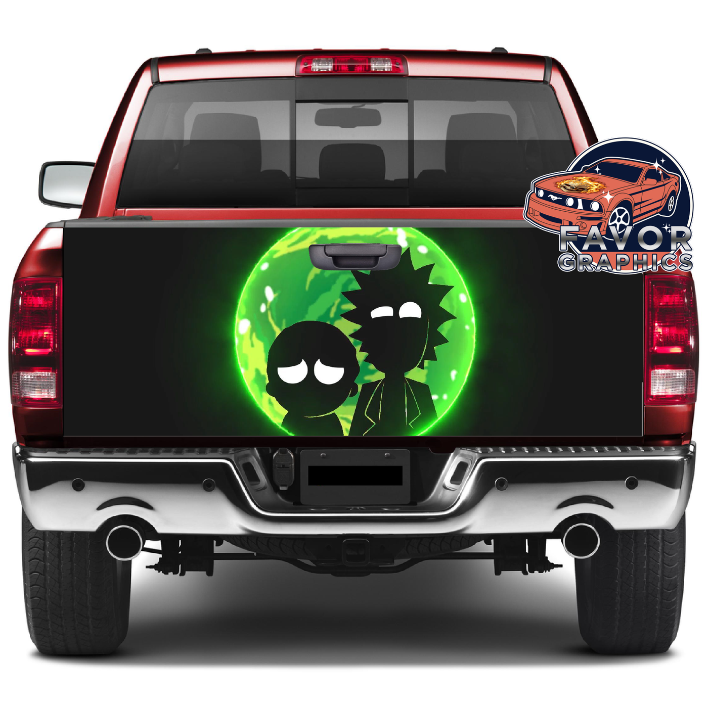 Rick and Morty Tailgate Wraps For Trucks SUV Vinyl Wrap