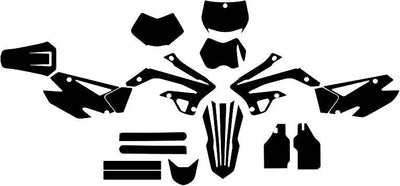 Personalized Graphics Kit Decal Wrap For TM Racing 2 Stroke all models 2008-2014