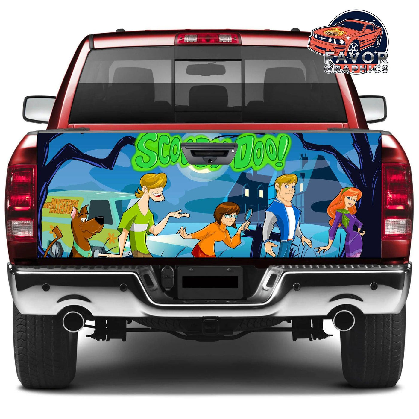 Scooby Doo Tailgate Wraps For Trucks SUV Vinyl Wrap