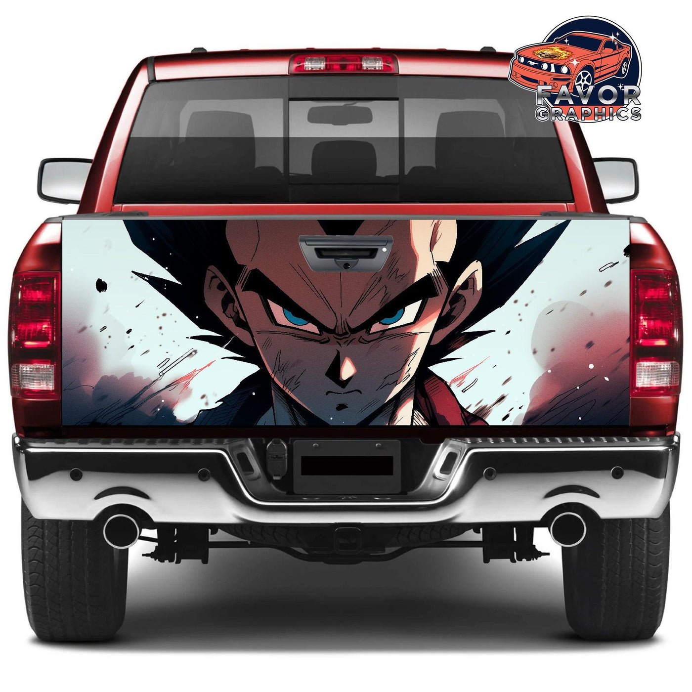 Vegeta Tailgate Wraps For Trucks SUV Vinyl Wrap