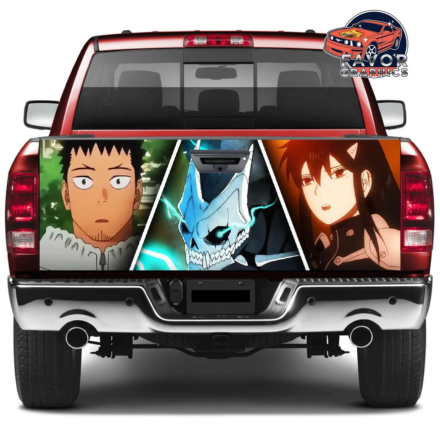 Kaiju No.8 Tailgate Wraps For Trucks SUV Vinyl Wrap