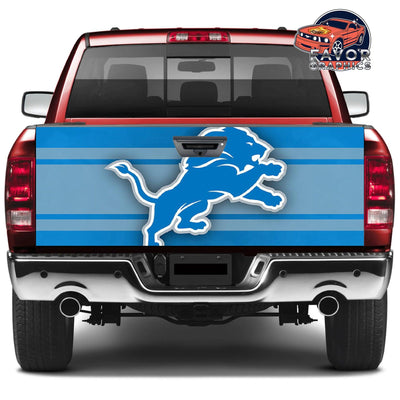 Detroit Lions Tailgate Wraps For Trucks SUV Vinyl Wrap