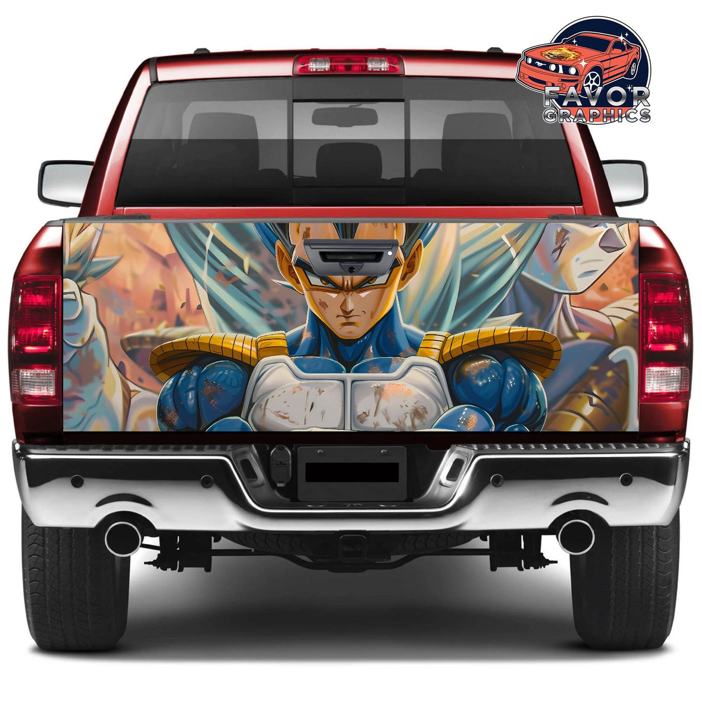 Vegeta Tailgate Wraps For Trucks SUV Vinyl Wrap