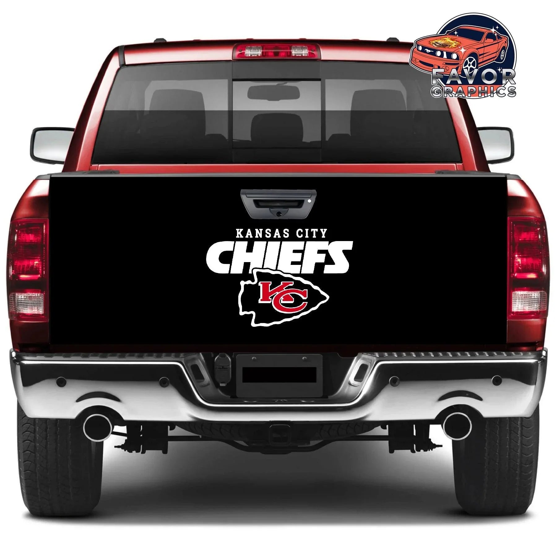 Kansas City Chiefs Tailgate Wraps For Trucks SUV Vinyl Wrap – Favor ...