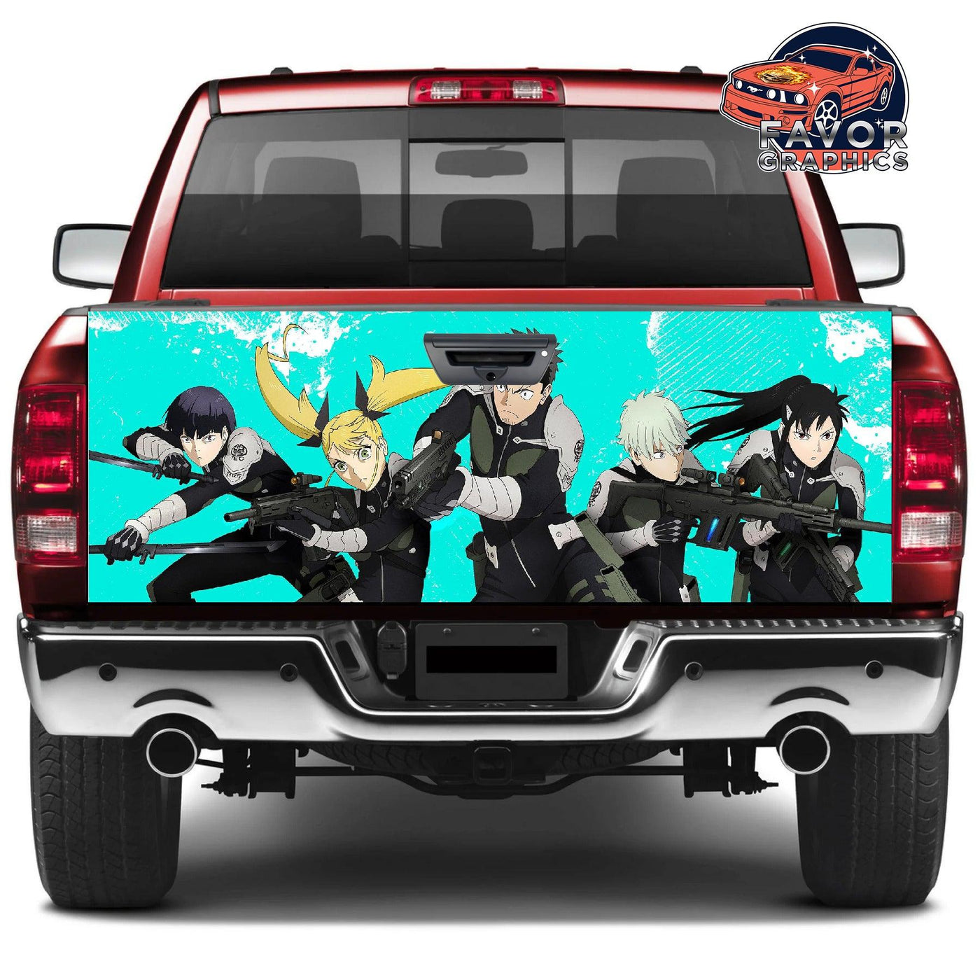 Kaiju No.8 Tailgate Wraps For Trucks SUV Vinyl Wrap