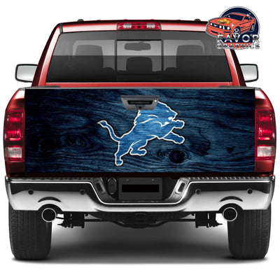 Detroit Lions Tailgate Wraps For Trucks SUV Vinyl Wrap