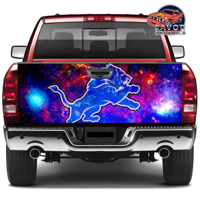 Detroit Lions Tailgate Wraps For Trucks SUV Vinyl Wrap