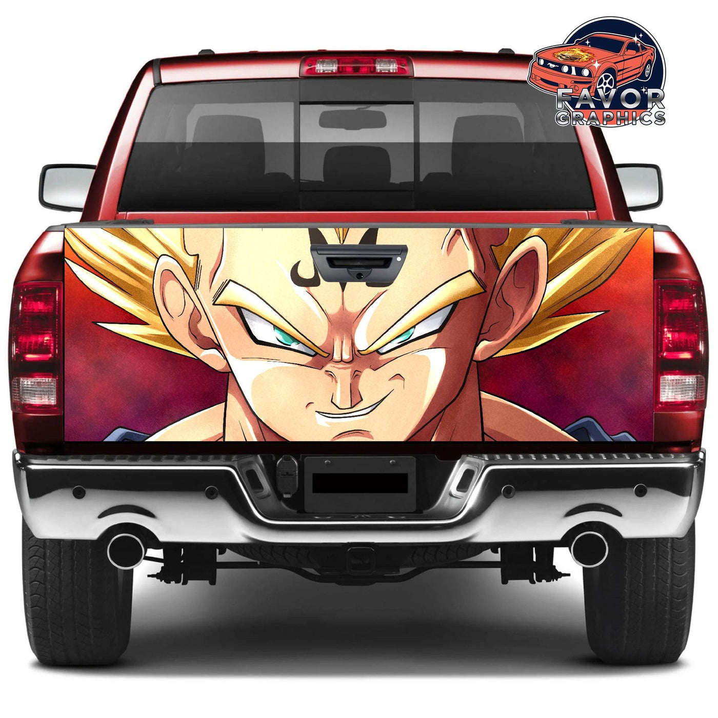 Vegeta Tailgate Wraps For Trucks SUV Vinyl Wrap