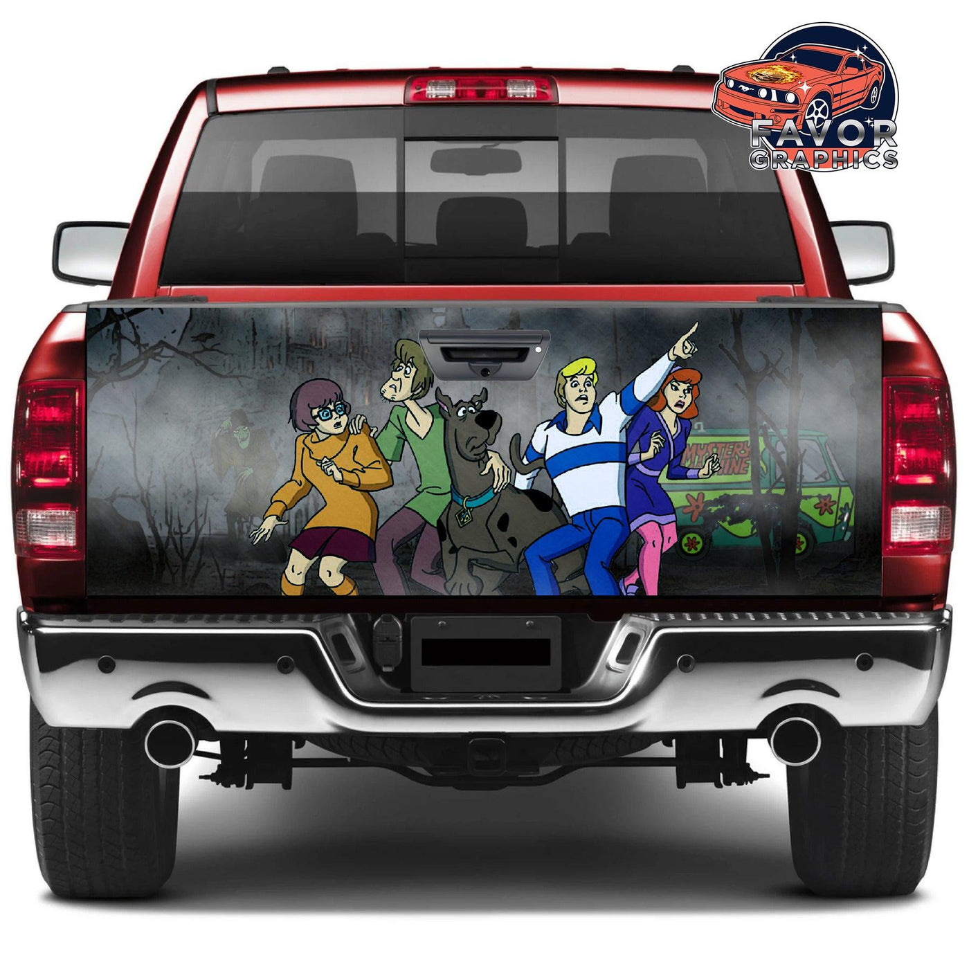 Scooby Doo Tailgate Wraps For Trucks SUV Vinyl Wrap