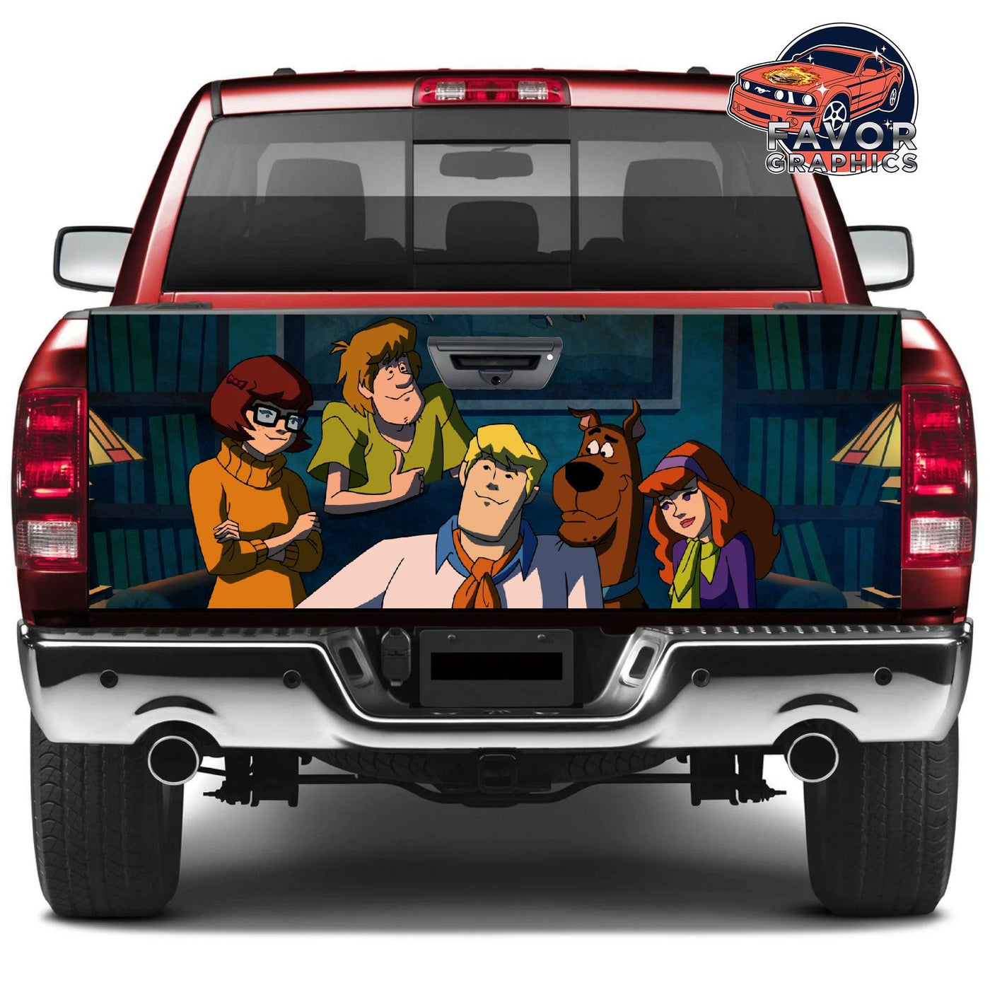 Scooby Doo Tailgate Wraps For Trucks SUV Vinyl Wrap