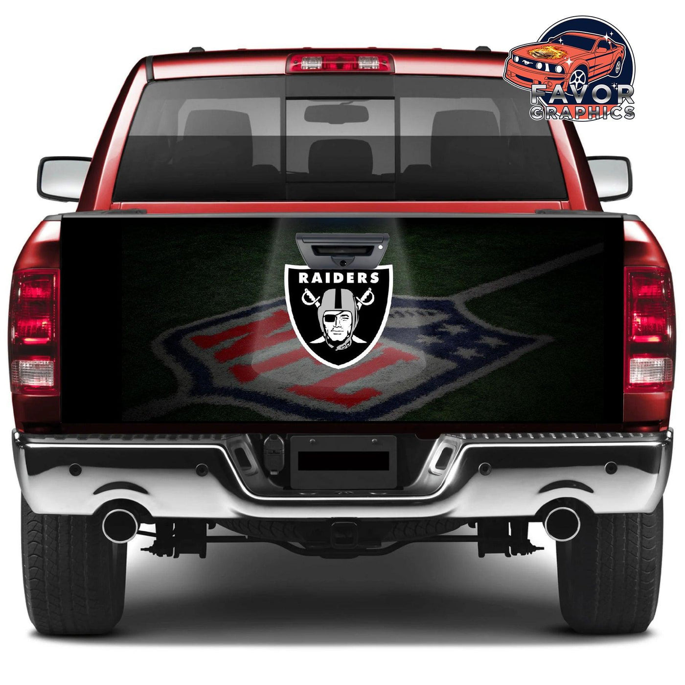 Las Vegas Raiders Tailgate Wraps For Trucks SUV Vinyl Wrap