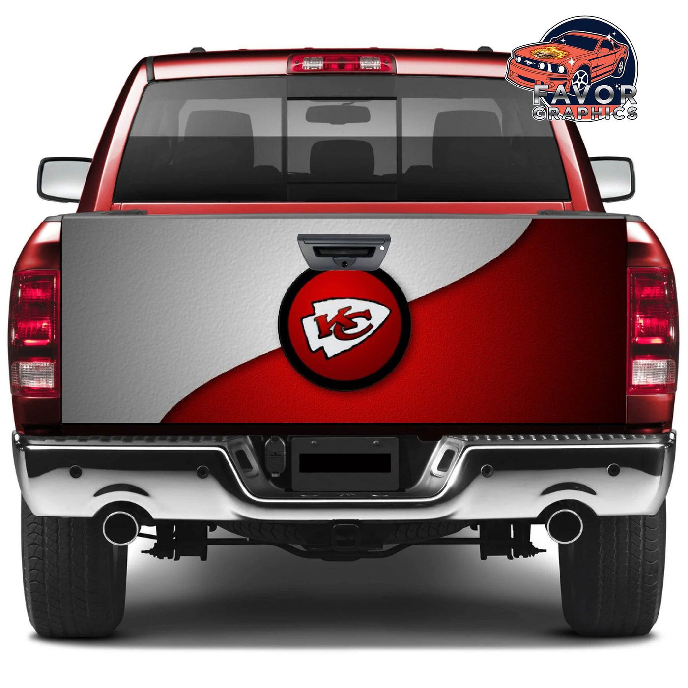 Kansas City Chiefs Tailgate Wraps For Trucks SUV Vinyl Wrap