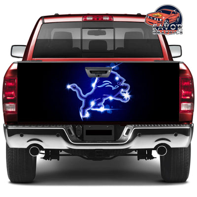 Detroit Lions Tailgate Wraps For Trucks SUV Vinyl Wrap