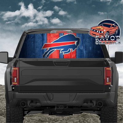 Buffalo Bills Rear Window Perforated Graphic Vinyl Decal Cars Trucks