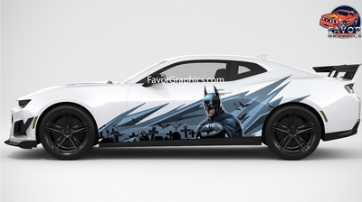 Batman Itasha Full Car Vinyl Wrap Decal Sticker