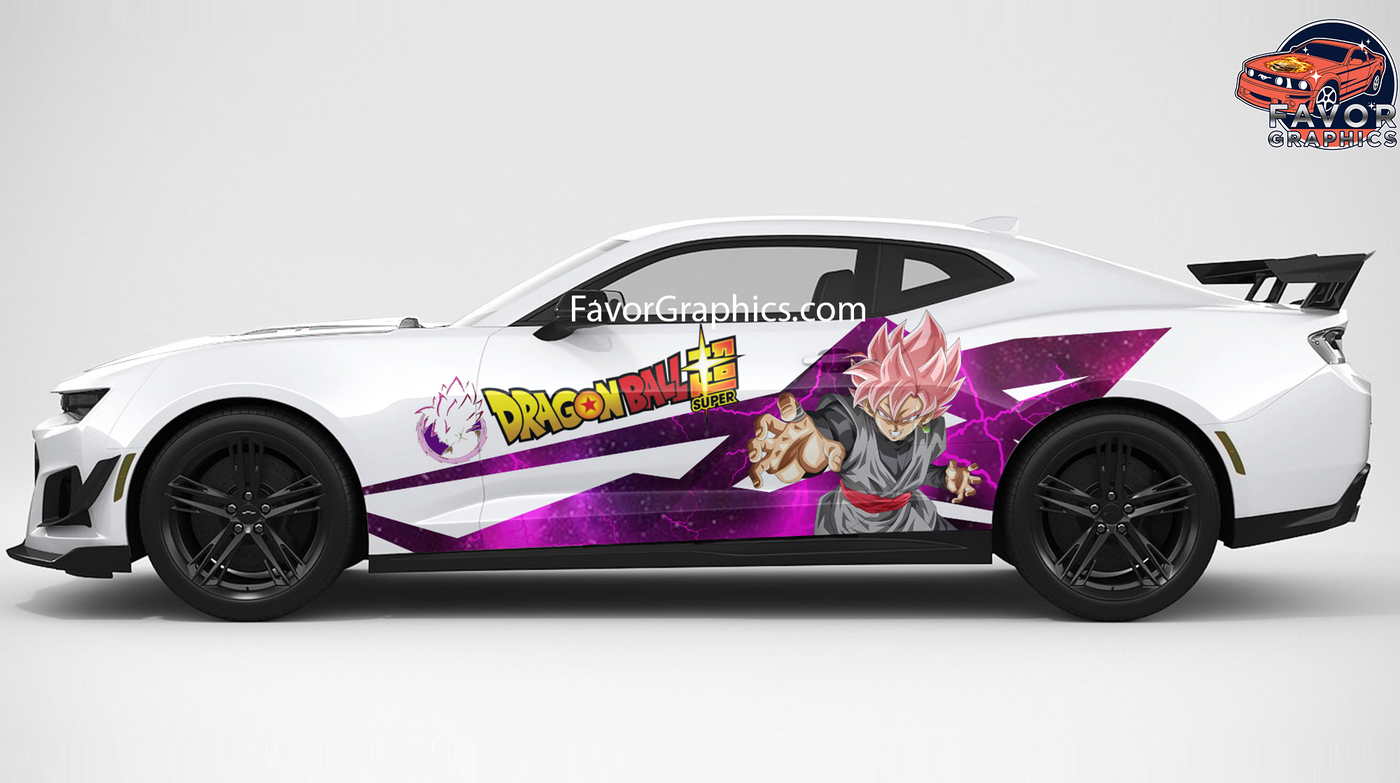 Black Goku Itasha Full Car Vinyl Wrap Decal Sticker