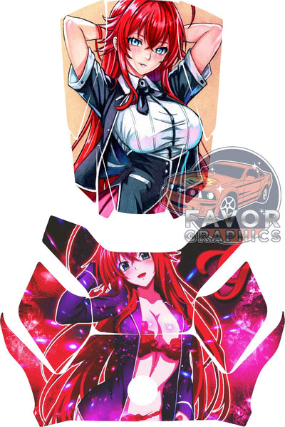 Rias Gremory Hood Deck and Frunk Vinyl Wrap for Can Am Ryker 600 900 2018-2023