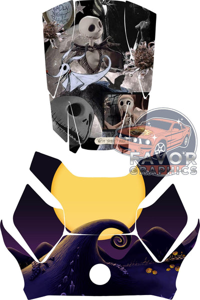 Nightmare Before Christmas Hood Deck and Frunk Vinyl Wrap for Can Am Ryker 600 900 2018-2023
