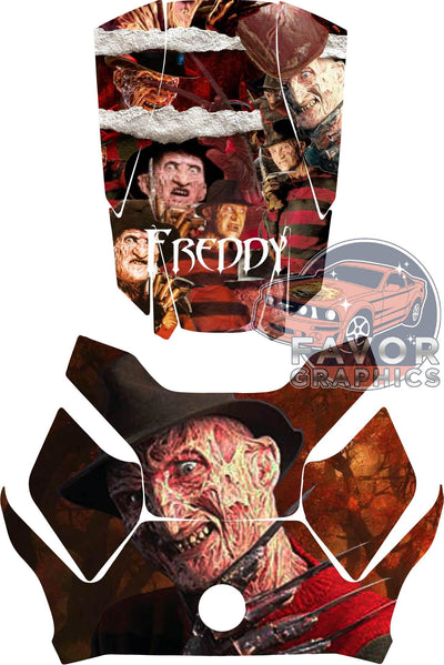 Freddy Krueger Hood Deck and Frunk Vinyl Wrap for Can Am Ryker 600 900 2018-2023