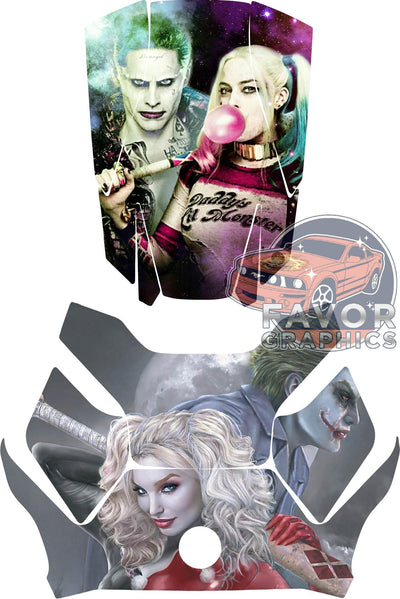 Harley Quinn Joker Hood Deck and Frunk Vinyl Wrap for Can Am Ryker 600 900 2018-2023