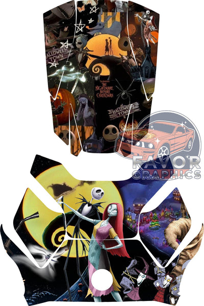 Nightmare Before Christmas Hood Deck and Frunk Vinyl Wrap for Can Am Ryker 600 900 2018-2023