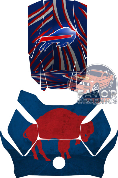 Buffalo Bills Hood Deck and Frunk Vinyl Wrap for Can Am Ryker 600 900 2018-2023