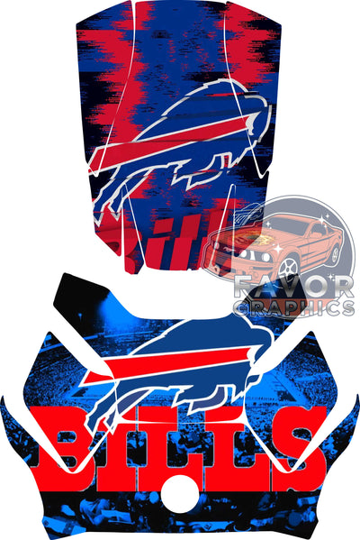 Buffalo Bills Hood Deck and Frunk Vinyl Wrap for Can Am Ryker 600 900 2018-2023