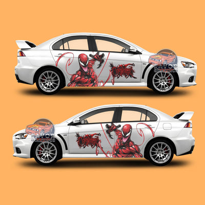 Carnage Itasha Car Side Door Decal Vinyl Sticker