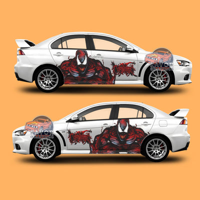 Carnage Itasha Car Side Door Decal Vinyl Sticker