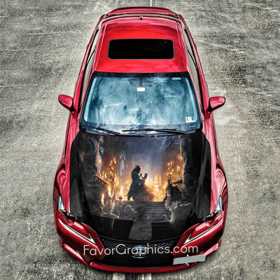 Beauty and The Beast Itasha Car Vinyl Hood Wrap Decal Sticker