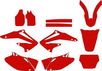 Personalized Graphics Kit Decal Wrap For Honda CRF450 02-04