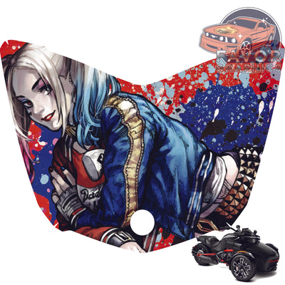 Harley Quinn Vinyl Hood Wrap Decal Sticker Can Am Spyder F3