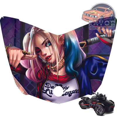 Harley Quinn Vinyl Hood Wrap Decal Sticker Can Am Spyder F3