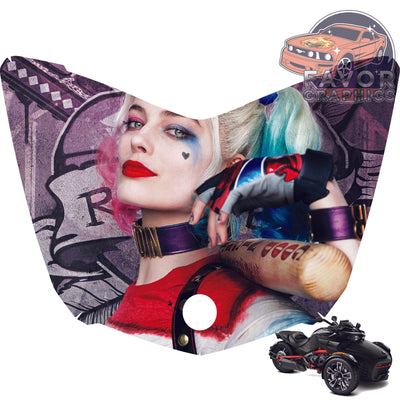 Harley Quinn Vinyl Hood Wrap Decal Sticker Can Am Spyder F3